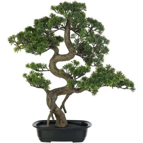 J-Line plant Podocarpus Bonsai - kunststof - groen - large