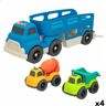 Lucavo Autotransporter en Wagen Motor Town Geluid Licht 30,5 x 11 x 11 cm (4 Stuks)