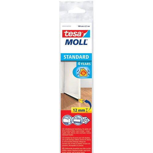 Tesa Moll Standard dorpelstrip voor effen vloer, 1 m x 37 mm, wit