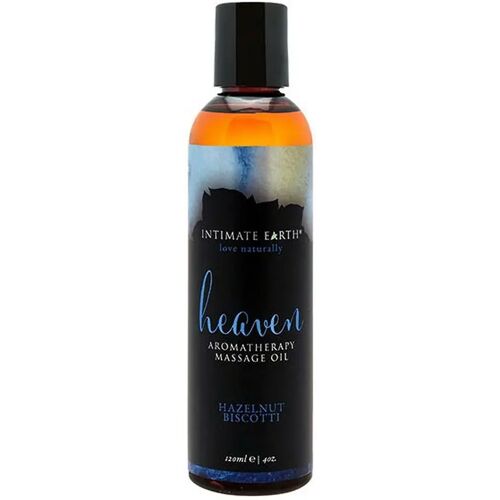 2788 Massage Olie Hemel Hazelnoot Biscotti 120 ml Intimate Earth Zoet Hazelnoot