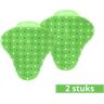 Synxtools Synx Tools Urinoir 2 Stuks - rooster - Toilet Mat - Groen - Appel geur - Anti Splash Mat - Wc Rooste