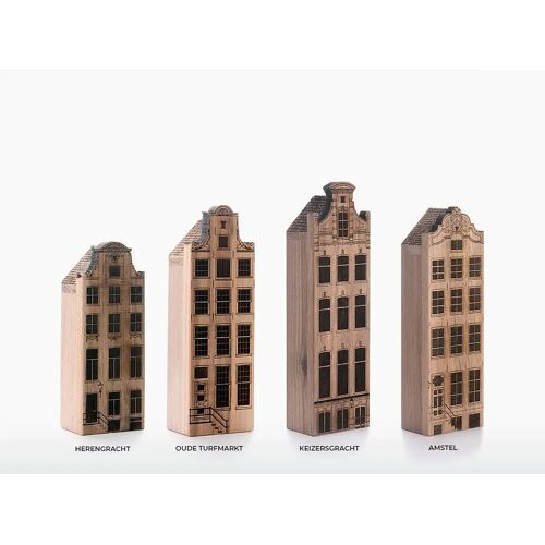 Wooden Amsterdam Amsterdam Canal Houses (set of 4)– Large