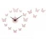 Karlsson wandklok DIY Butterfly roze