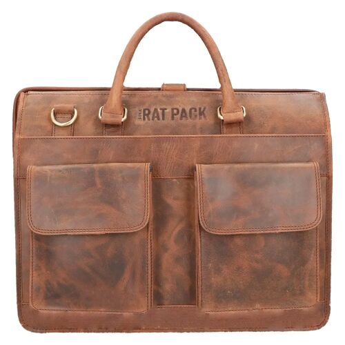 Rat Pack by Orange Fire Leren Laptoptas Dokterstas 15.6 inch OF 879/15 Bruin