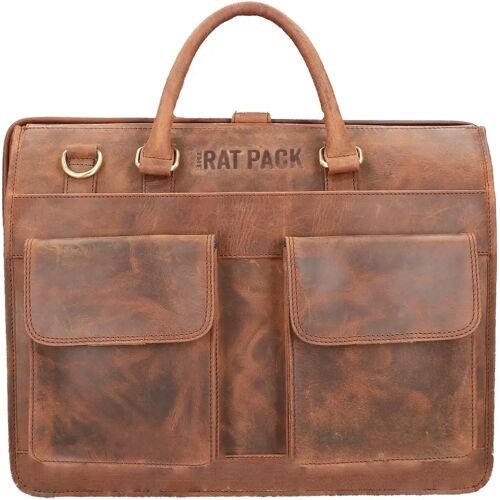 Rat Pack by Orange Fire Leren Laptoptas Dokterstas 15.6 inch OF 879/15 Bruin