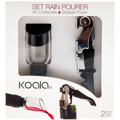 3808 Set van Wijn Accessoires Koala Rain 2 Onderdelen Metaal