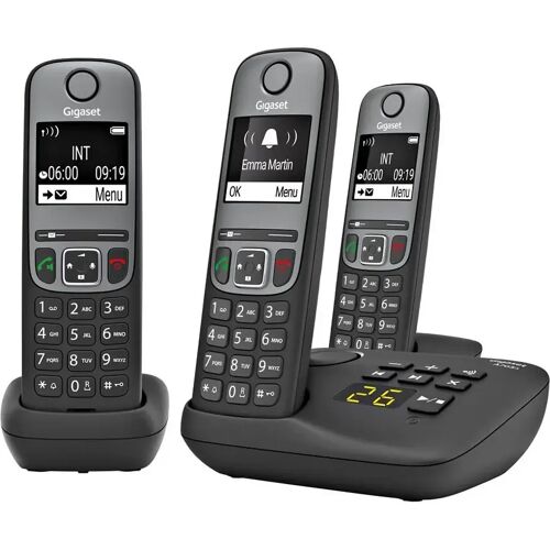 Siemens Gigaset A705A TRIO DECT Telefoon + Antwoordapparaat Zwart