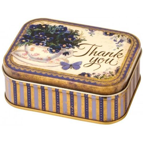 Diverse bewaarblikken Bewaarblik Nostalgie - Thank You - 10,5 x 8 x 4 cm