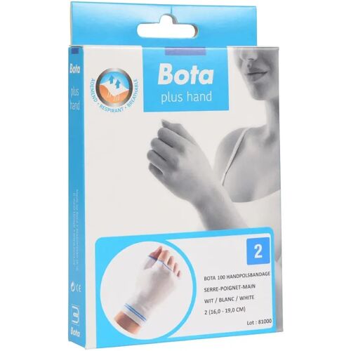 Bota Handpolsbandage 100 + duim wit 2 = 16,0 - 19,0 CM