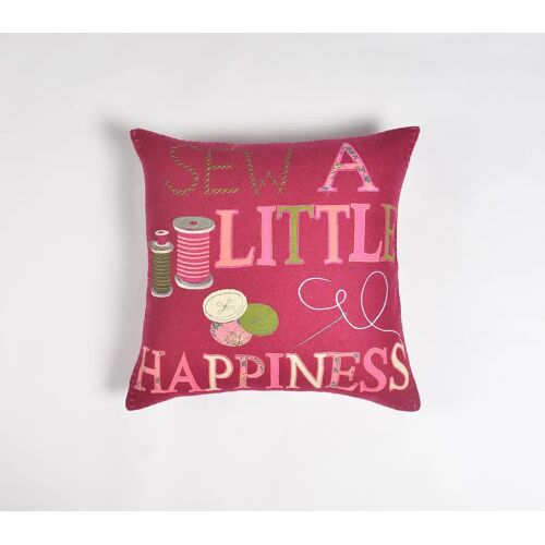 Home Therapy Typographic Cushion cover, 16.8 x inches