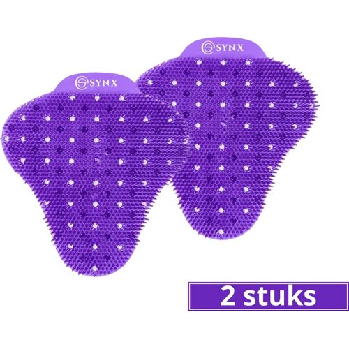 SynxStore Synx Tools Urinoir 2 Stuks Urinoir mat -Urinoirmatten - Paars - met Mint geur Anti spat mat WC - Uri