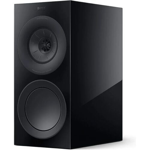 KEF R3 meta boekenplank speaker - zwart hoogglans (per paar)