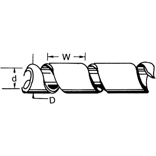 Kabelslang 65 mm 10.0 m Zwart No Brand