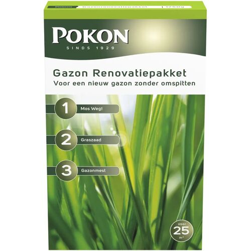 Pokon Gazon Renovatiepakket 3-in-1 25m2 1750gr Pokon Gazon Renovatiepakket 3-in-1 25m2 1750gr