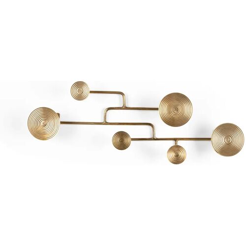 BOLD MONKEY Wall Coat Rack Hypnotising Brass