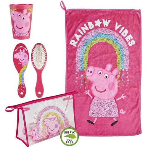 2163 Tas met accessoires Peppa Pig 4 Onderdelen Fuchsia (23 x 16 x 7 cm)