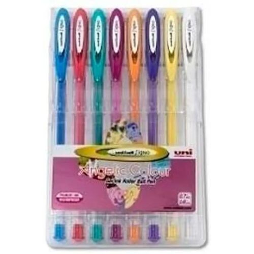 15048 Set Balpennen Uni-Ball Rollerball Signo Angelic Colour UM-120AC Multicolour 0,45 mm