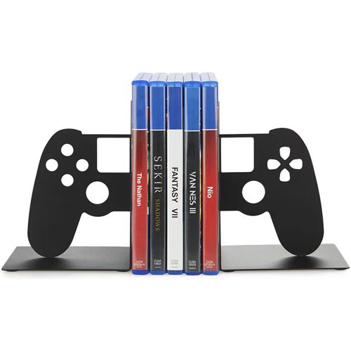 Balvi Boekensteun Videogame houder controller zwart metaal - Zwart / 15 x 10 x 11,5 cm / Metaal Zwart