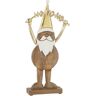 J-Line Kerstfiguren - hout - goud - small