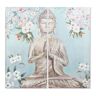 13493 Schilderij DKD Home Decor CU-181694 Canvas Boeddha Orientaals (140 x 3 x 140 cm) (2 pcs)