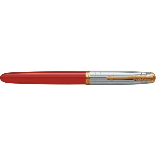 Parker 51 Premium vulpen medium, vuurrood GT