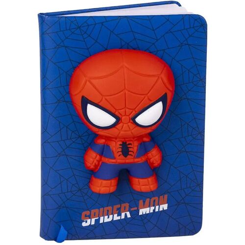 1209 Notitieboekje Spider-Man SQUISHY Blauw 18 x 13 x 1 cm