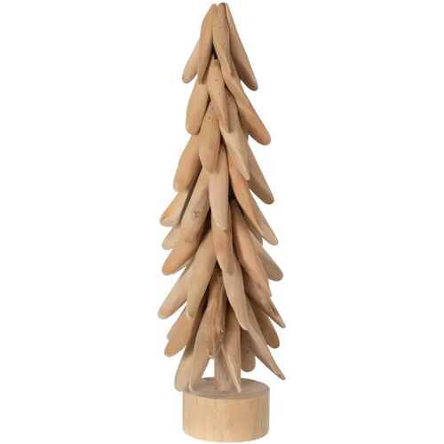 J-Line kerstboom Op Voet Takken - hout - naturel - medium