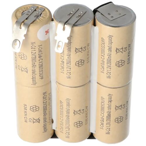 AccuCell NiMH-batterij geschikt voor Gardena ACCU 6 voor struikschaar ST 6, Bosch AGS70-batterij 7.2V 2000mAh