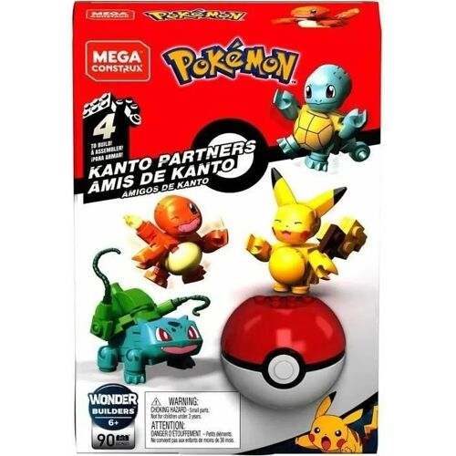 Constructiekit Pokémon Mega Construx - Kanto Partners 90 Onderdelen