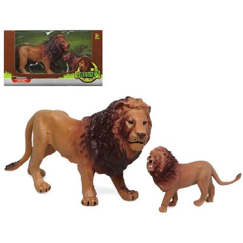 Lucavo Set van Wilde Dieren Leeuw (2 pcs)