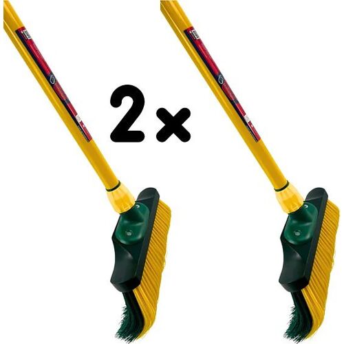 Synx Store Synx Tools Set van 2 stuks Klauwbezem - 28cm of 35cm - Straatbezem - Bezems - bezemhouder - bezem bu