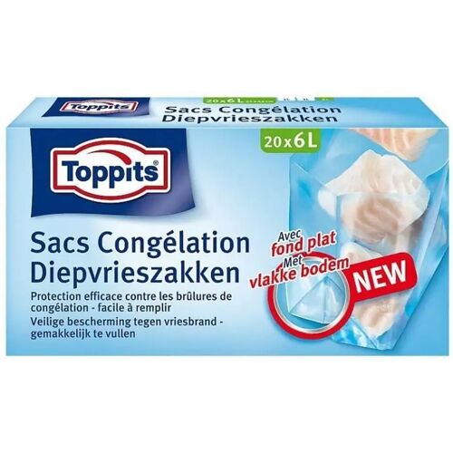 Toppits Diepvrieszakjes 6L 20 Stuks