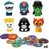 Lucavo Actiefiguren Eolo Super Masked 3 x 4,3 x 3,2 cm (6 Stuks)