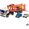 Lucavo Autotransporter en Wrijvingswagen Speed&Go 37,5 x 12,5 x 10 cm (2 Stuks)