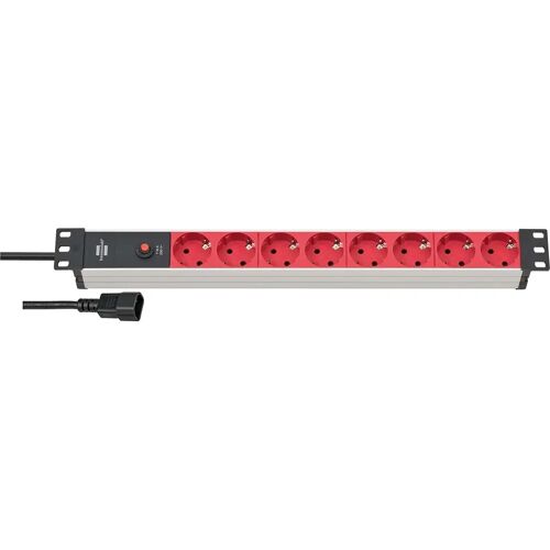 Alu-Line 19"Rack Mount Power Strip Schuko to 12 x Schuko Brennenstuhl