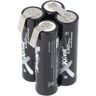 AccuCell 4 x APFT2100-1 4-kubus Ni-MH Mignon AA-batterij 4,8 volt