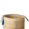 Beliani GAJAR - Manden set van 2 - Beige/Blauw - Jute