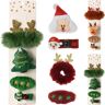 BEAU by Bo Haaraccessoires Kerstmis kind - Set van 3 - Rendier - Kerstman - Kerstboom