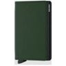 Secrid Slim wallet matte green - Groen / 9,7 x 6,5 x 1,6 cm / Aluminium-Leer-Kunststof Groen