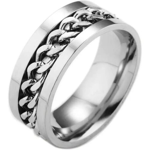 Despora Anxiety Ring (Kettinkje) Zilveren ketting 17.50 mm / maat 55