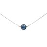 Earth Song Jewelry - Ketting in Sterling Zilver met Blauwe Kyaniet Edelsteen - 40cm Halsketting met…