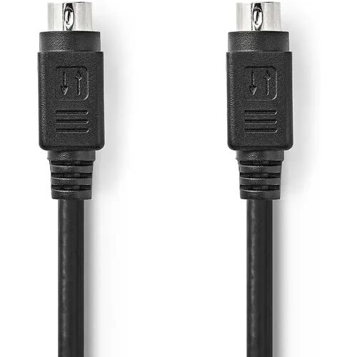 S-Videokabel S-Video Male - S-Video Male 2,0 m Zwart Nedis