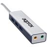 1514 Externe Geluidskaart approx! APPUSB51HUB USB 3.0 3.5 mm Grijs