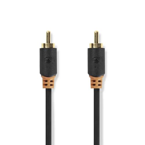 Digitale Audiokabel RCA male - RCA male 2,0 m Antraciet Nedis