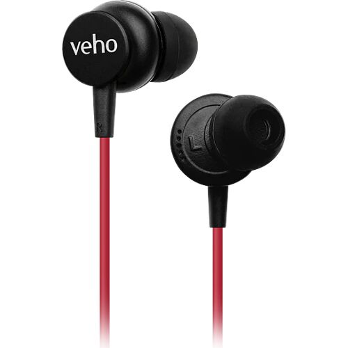 Veho Z3 earphones - red VEP-105-Z3-R VEP-105-Z3-R