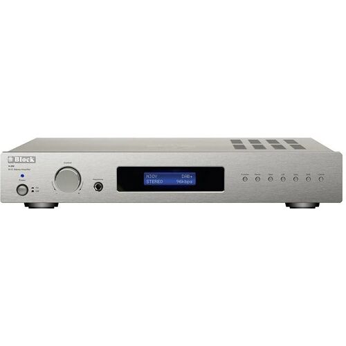 Block V-250 hifi stereo versterker, zilver