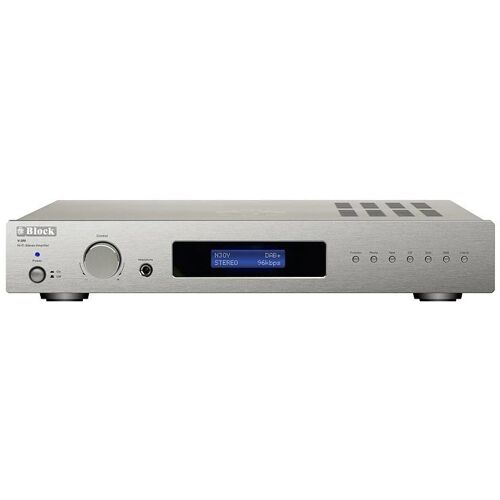 Block V-250 hifi stereo versterker, zilver