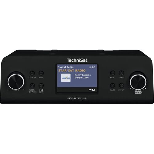 TechniSat DigitRadio 21 IR keuken (onderbouw) radio met internetradio, DAB+ en FM, zwart