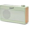 Roberts Rambler Mini retro DAB+ radio met FM en Bluetooth met oplaadbare accu, Leaf Green