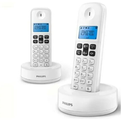 Draadloze telefoon Philips D1612W/34 1,6"300 mAh GAP (2 pcs) Wit